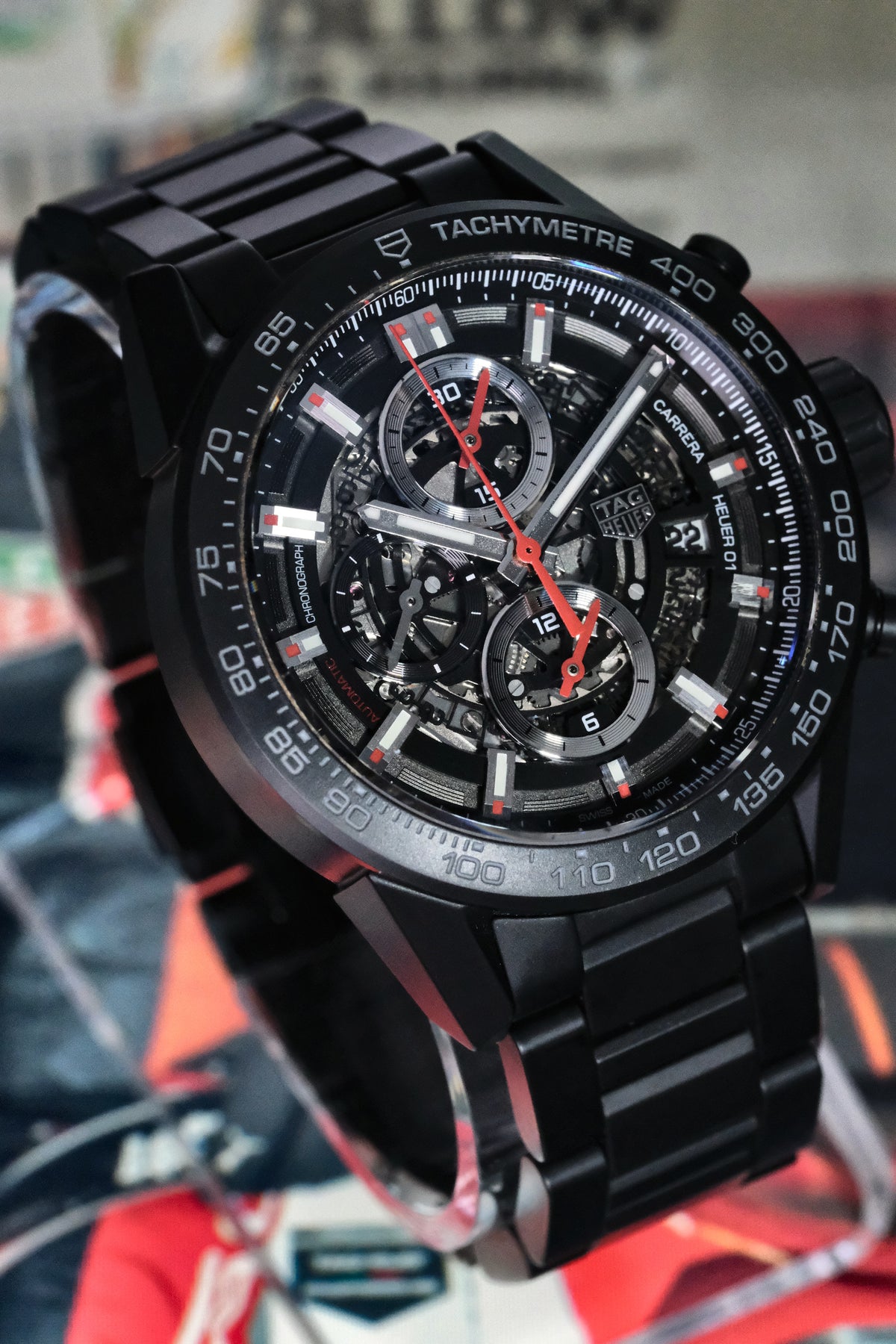 TAG Heuer Carrera Heuer 01 Full Black Matt Ceramic 45mm CAR2A91.BH0742