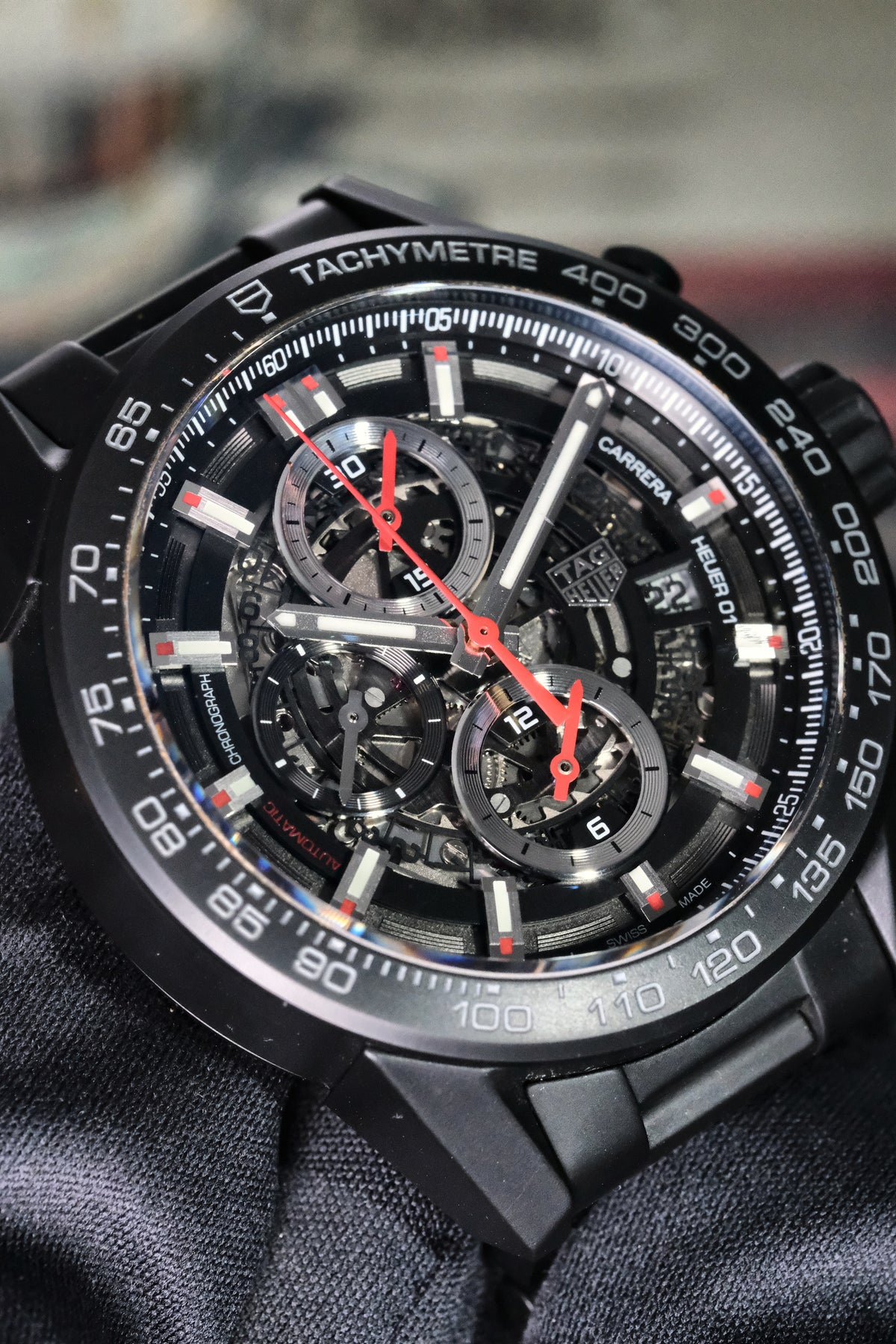 TAG Heuer Carrera Heuer 01 Full Black Matt Ceramic 45mm CAR2A91.BH0742