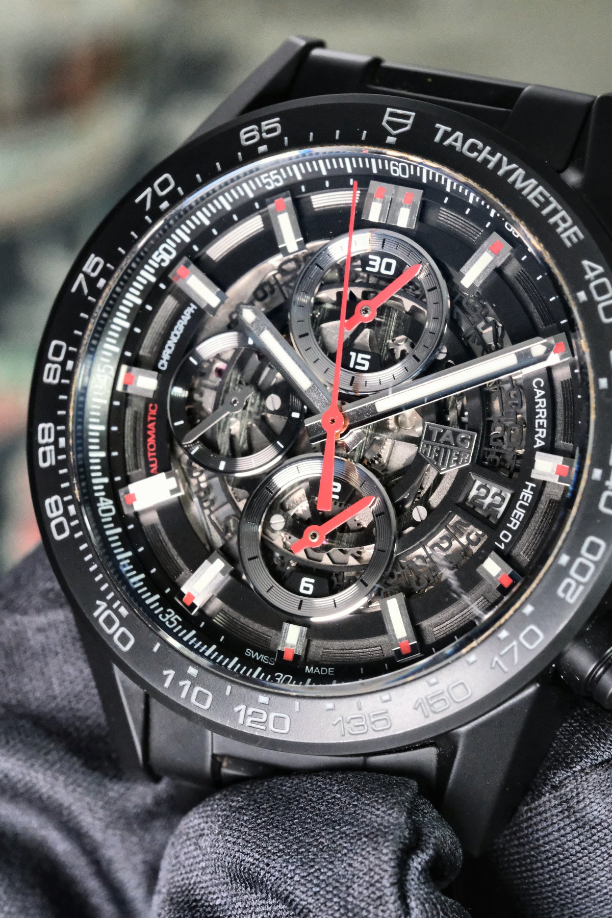 TAG Heuer Carrera Heuer 01 Full Black Matt Ceramic 45mm CAR2A91.BH0742